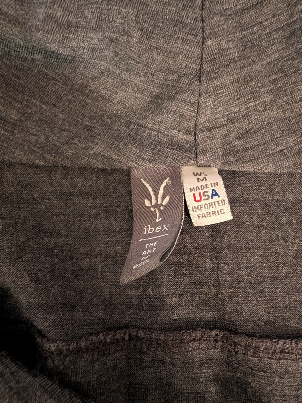 Ibex Women's Gray 100% Wool Sweater